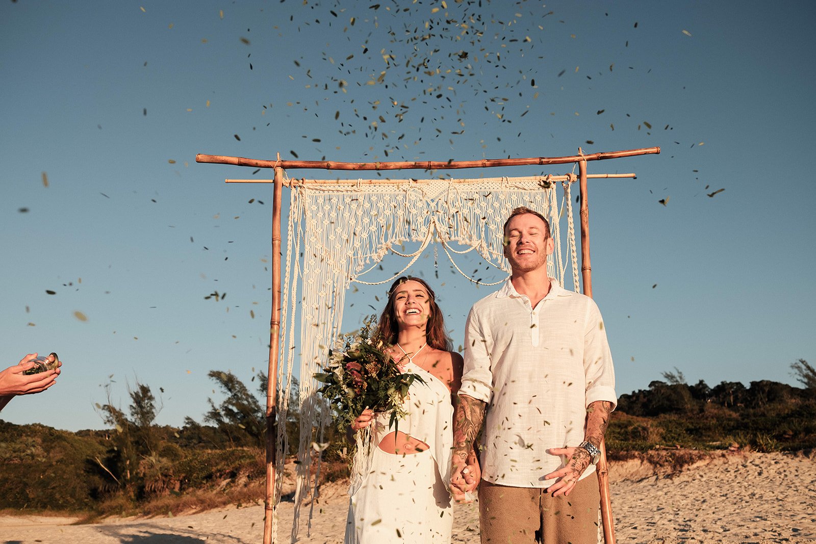 Casamento livre na praia